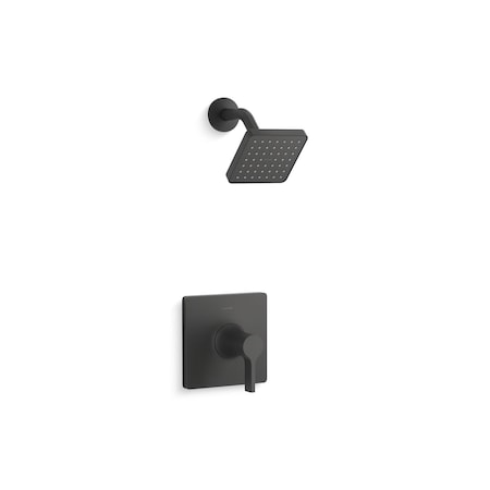 Kohler Venza 1H P/B Shwr Fct Trim Matte Black TS28128-4G-BL